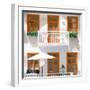 Welcome to Portugal Square Collection - White House and Orange Windows-Philippe Hugonnard-Framed Photographic Print