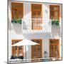 Welcome to Portugal Square Collection - White House and Orange Windows-Philippe Hugonnard-Mounted Photographic Print