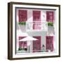 Welcome to Portugal Square Collection - White House and Pink Windows-Philippe Hugonnard-Framed Photographic Print