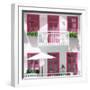 Welcome to Portugal Square Collection - White House and Pink Windows-Philippe Hugonnard-Framed Photographic Print