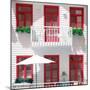 Welcome to Portugal Square Collection - White House and Red Windows-Philippe Hugonnard-Mounted Photographic Print