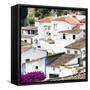 Welcome to Portugal Square Collection - White Houses Obidos-Philippe Hugonnard-Framed Stretched Canvas