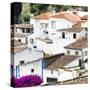 Welcome to Portugal Square Collection - White Houses Obidos-Philippe Hugonnard-Stretched Canvas