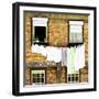 Welcome to Portugal Square Collection - Yellow Brick Facade-Philippe Hugonnard-Framed Photographic Print