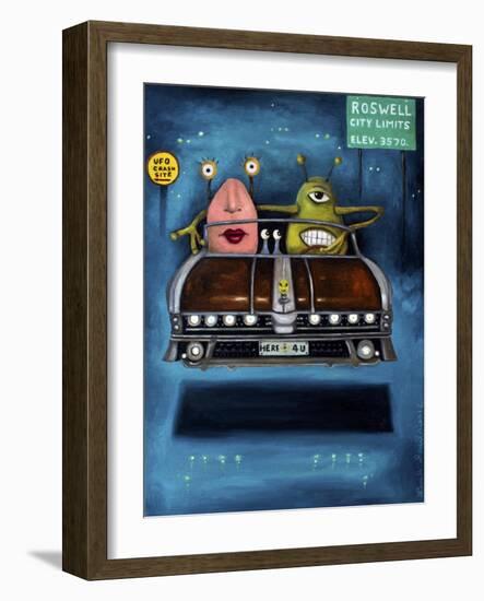 Welcome to Roswell-Leah Saulnier-Framed Giclee Print
