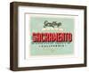Welcome To Sacramento-null-Framed Art Print