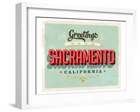 Welcome To Sacramento-null-Framed Art Print