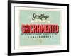 Welcome To Sacramento-null-Framed Art Print