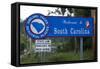 Welcome to South Carolina Sign-Paul Souders-Framed Stretched Canvas