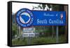 Welcome to South Carolina Sign-Paul Souders-Framed Stretched Canvas