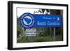 Welcome to South Carolina Sign-Paul Souders-Framed Photographic Print