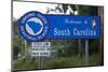 Welcome to South Carolina Sign-Paul Souders-Mounted Photographic Print