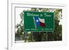 Welcome to Texas Sign-Paul Souders-Framed Photographic Print