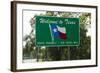 Welcome to Texas Sign-Paul Souders-Framed Photographic Print