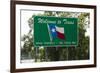 Welcome to Texas Sign-Paul Souders-Framed Photographic Print