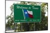 Welcome to Texas Sign-Paul Souders-Mounted Photographic Print