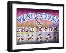 Welcome To Thai Boxing, Chiang Mai, Thailand-Adam Jones-Framed Photographic Print