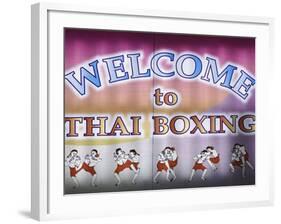 Welcome To Thai Boxing, Chiang Mai, Thailand-Adam Jones-Framed Photographic Print