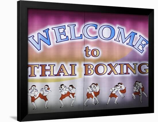 Welcome To Thai Boxing, Chiang Mai, Thailand-Adam Jones-Framed Photographic Print