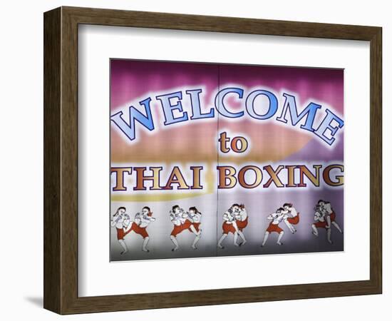 Welcome To Thai Boxing, Chiang Mai, Thailand-Adam Jones-Framed Photographic Print