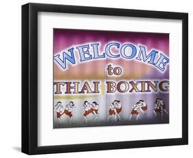 Welcome To Thai Boxing, Chiang Mai, Thailand-Adam Jones-Framed Photographic Print