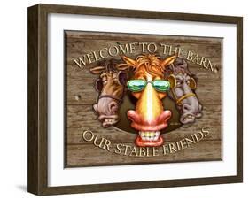 Welcome to the Barn-Nate Owens-Framed Giclee Print
