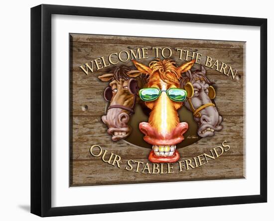 Welcome to the Barn-Nate Owens-Framed Giclee Print