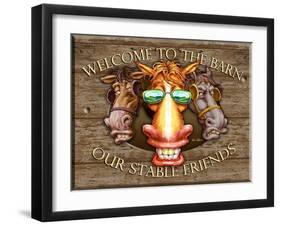 Welcome to the Barn-Nate Owens-Framed Giclee Print