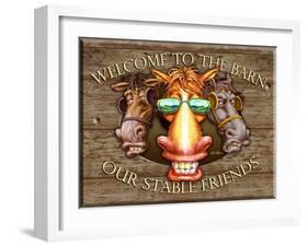 Welcome to the Barn-Nate Owens-Framed Giclee Print