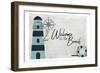 Welcome to the Beach-Kimberly Allen-Framed Art Print