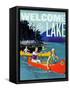 Welcome to the Lake 2-null-Framed Stretched Canvas