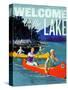 Welcome to the Lake 2-null-Stretched Canvas