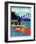 Welcome to the Lake 2-null-Framed Giclee Print