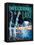 Welcome to the Lake 3-null-Framed Stretched Canvas