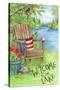 Welcome to the Lake Chair-Melinda Hipsher-Stretched Canvas