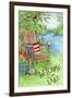 Welcome to the Lake Chair-Melinda Hipsher-Framed Giclee Print