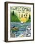 Welcome To The Lake-Cheryl Bartley-Framed Premium Giclee Print