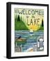 Welcome To The Lake-Cheryl Bartley-Framed Premium Giclee Print