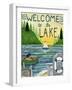 Welcome To The Lake-Cheryl Bartley-Framed Premium Giclee Print