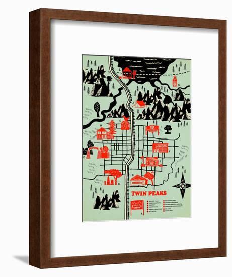 Welcome to Twinpeaks-Robert Farkas-Framed Art Print