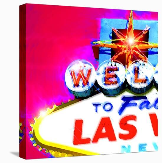 Welcome To Vegas, Las Vegas-Tosh-Stretched Canvas