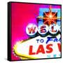 Welcome To Vegas, Las Vegas-Tosh-Framed Stretched Canvas