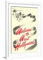 Welcome to West Hollywood-null-Framed Art Print