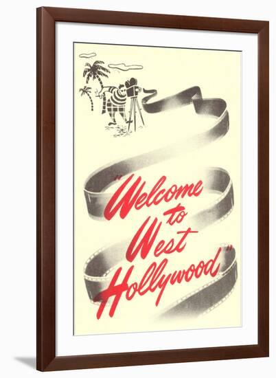 Welcome to West Hollywood-null-Framed Art Print
