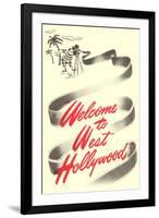 Welcome to West Hollywood-null-Framed Art Print