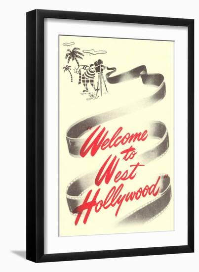 Welcome to West Hollywood-null-Framed Art Print