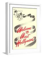 Welcome to West Hollywood-null-Framed Art Print