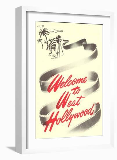 Welcome to West Hollywood-null-Framed Art Print