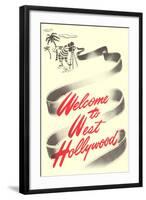 Welcome to West Hollywood-null-Framed Art Print