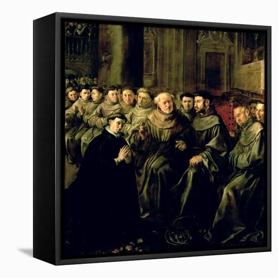 Welcoming St. Bonaventure-Francisco Herrera-Framed Stretched Canvas